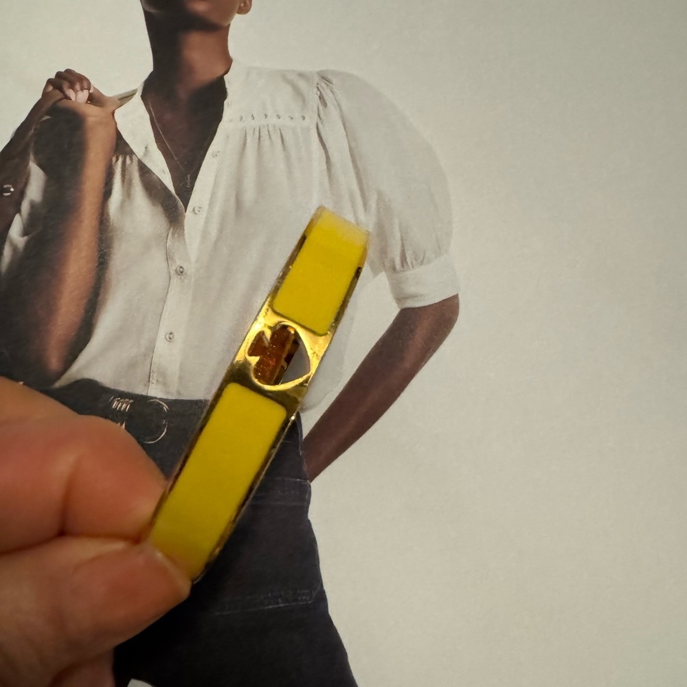 Kate Spade Yellow Gold Heart Bangle - Picture 5 of 5